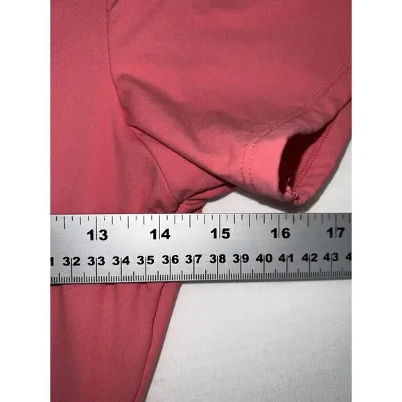 Auden Bodysuit Womens Large Pink Short Sleeve Snap Gusset Luxury Collection - Picture 7 of 8